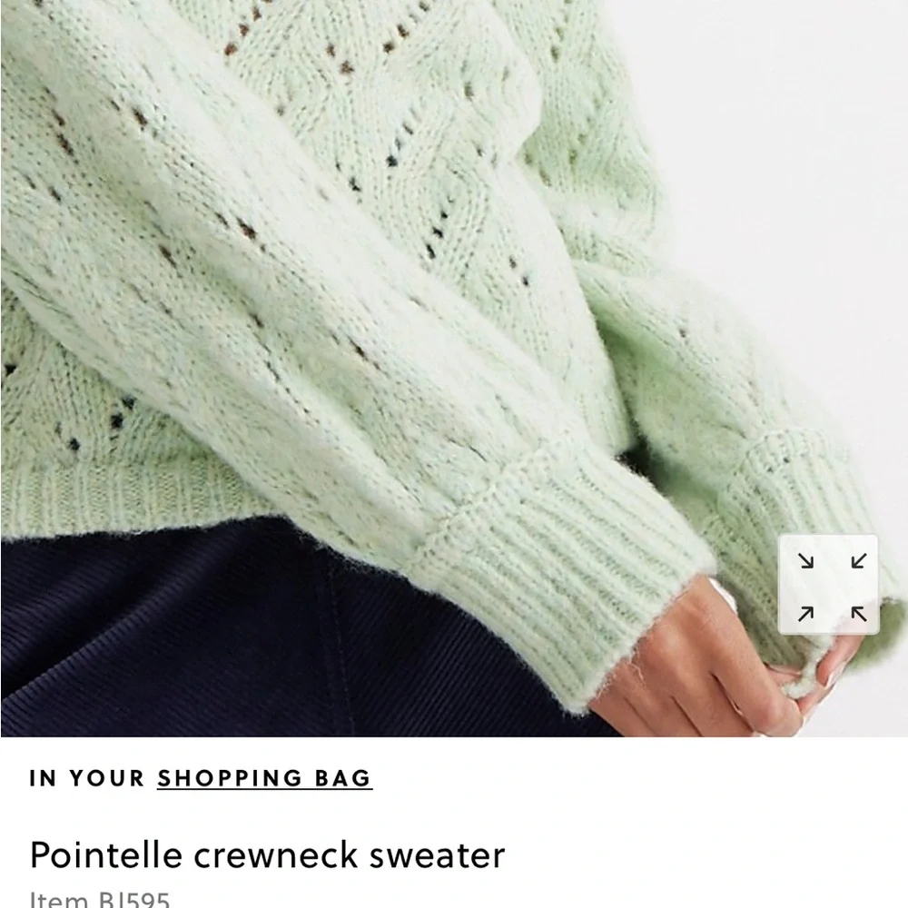 J.Crew Pointelle crewneck sweater